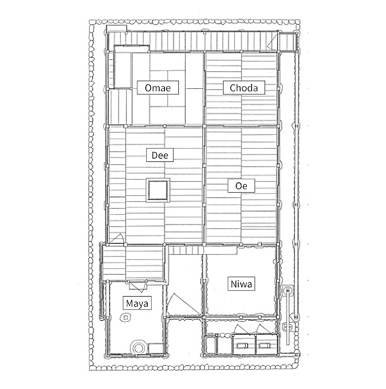四間格局系（五箇山）圖