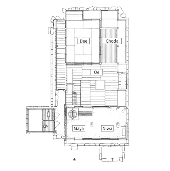 廣間型三間格局系（五箇山）圖