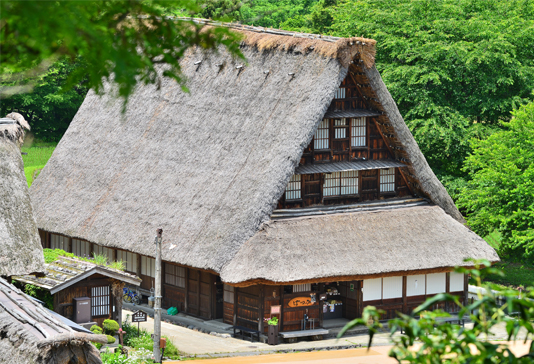 五箇山の屋根の写真