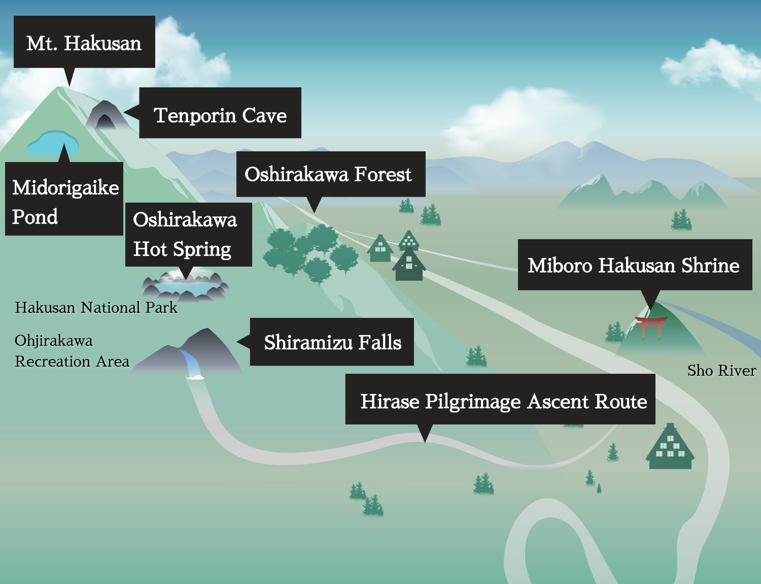 Illustration of the Hakusan Area