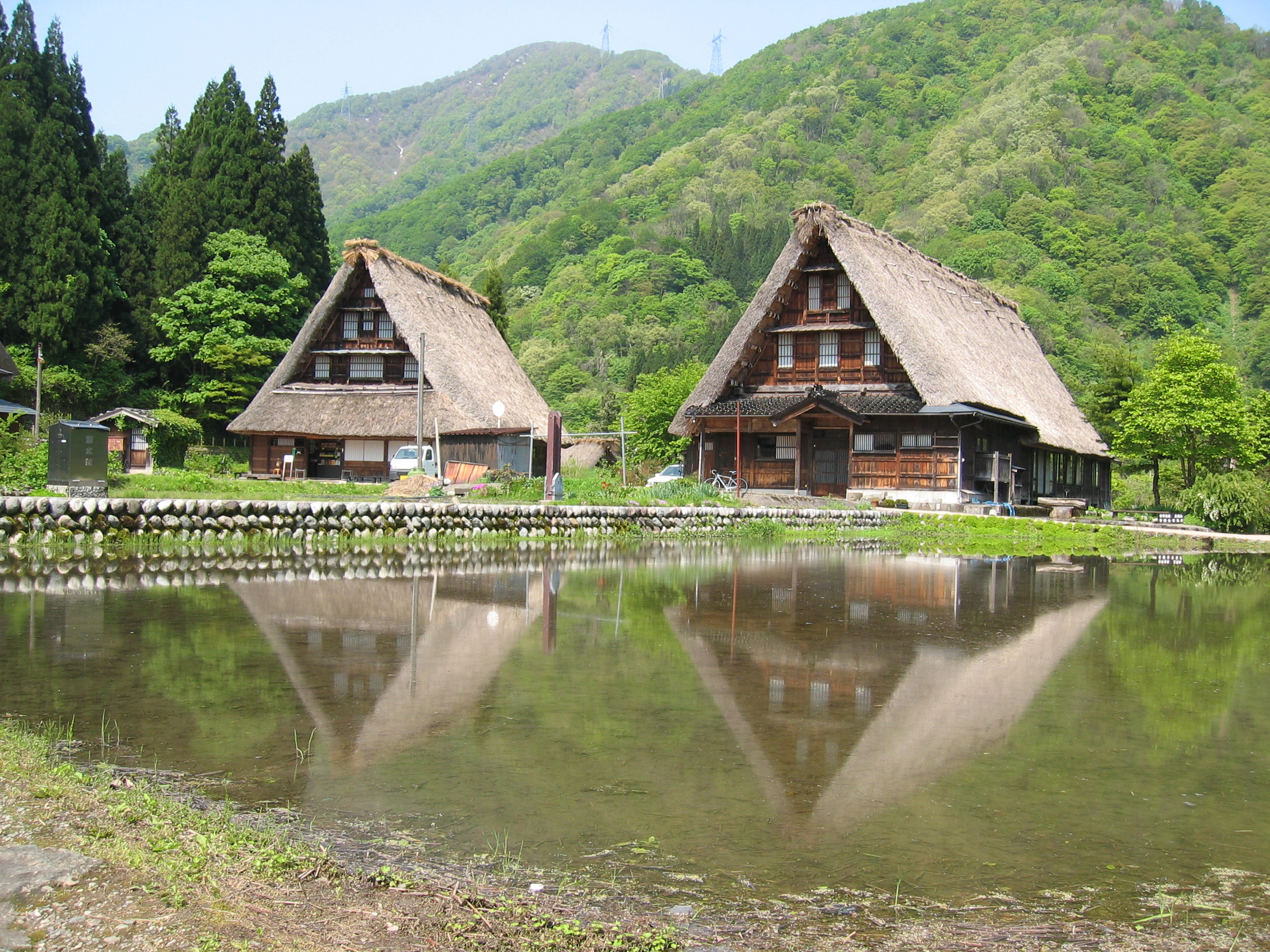 五箇山菅沼集落の水田